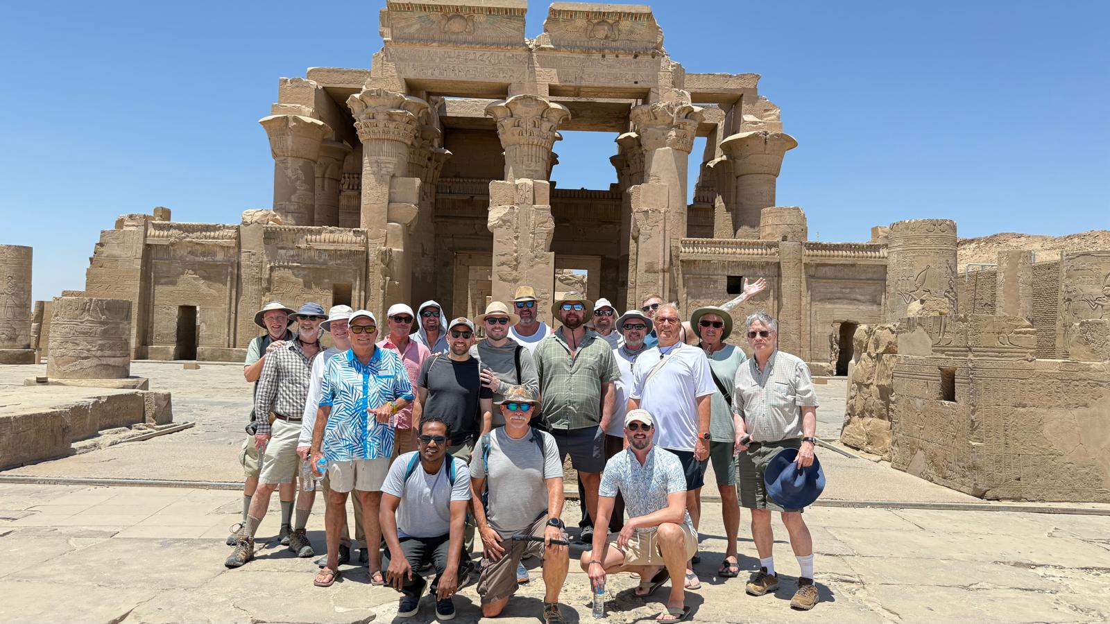 Cultural Tours - Tourist Group Exploring Ancient Egyptian Temple with Professional Guide