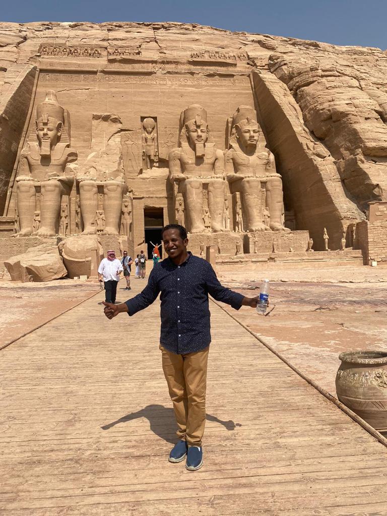 Celebrating at Abu Simbel Temple