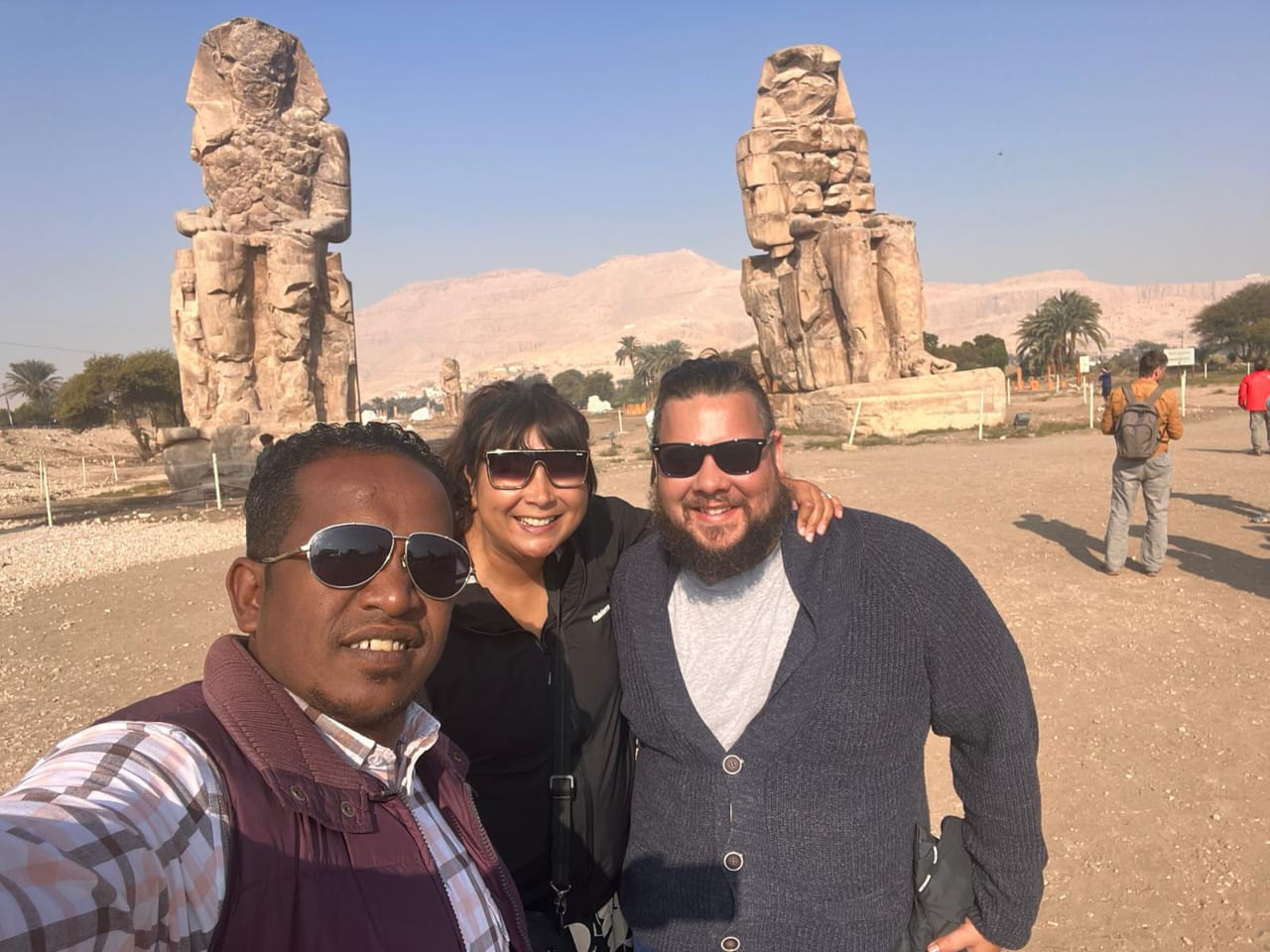 Couple's Cultural Journey at Colossi