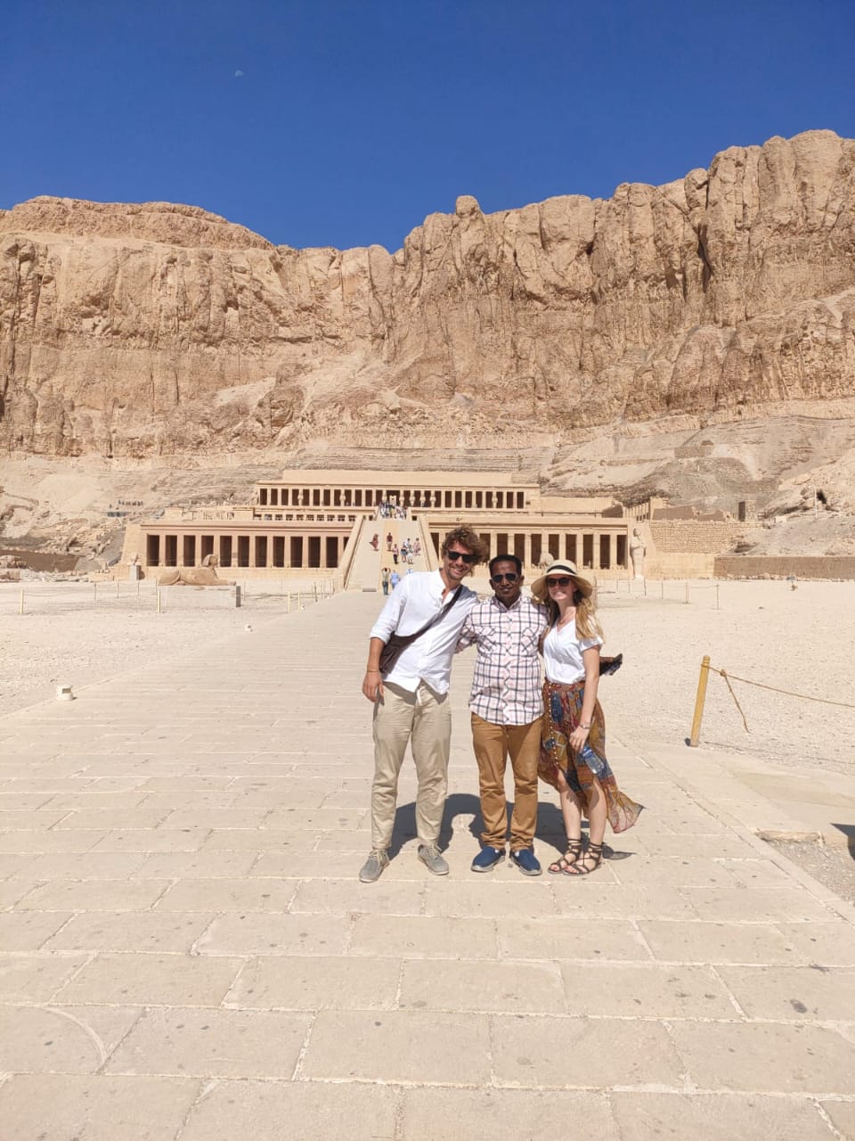 European Tourists at Hatshepsut Temple