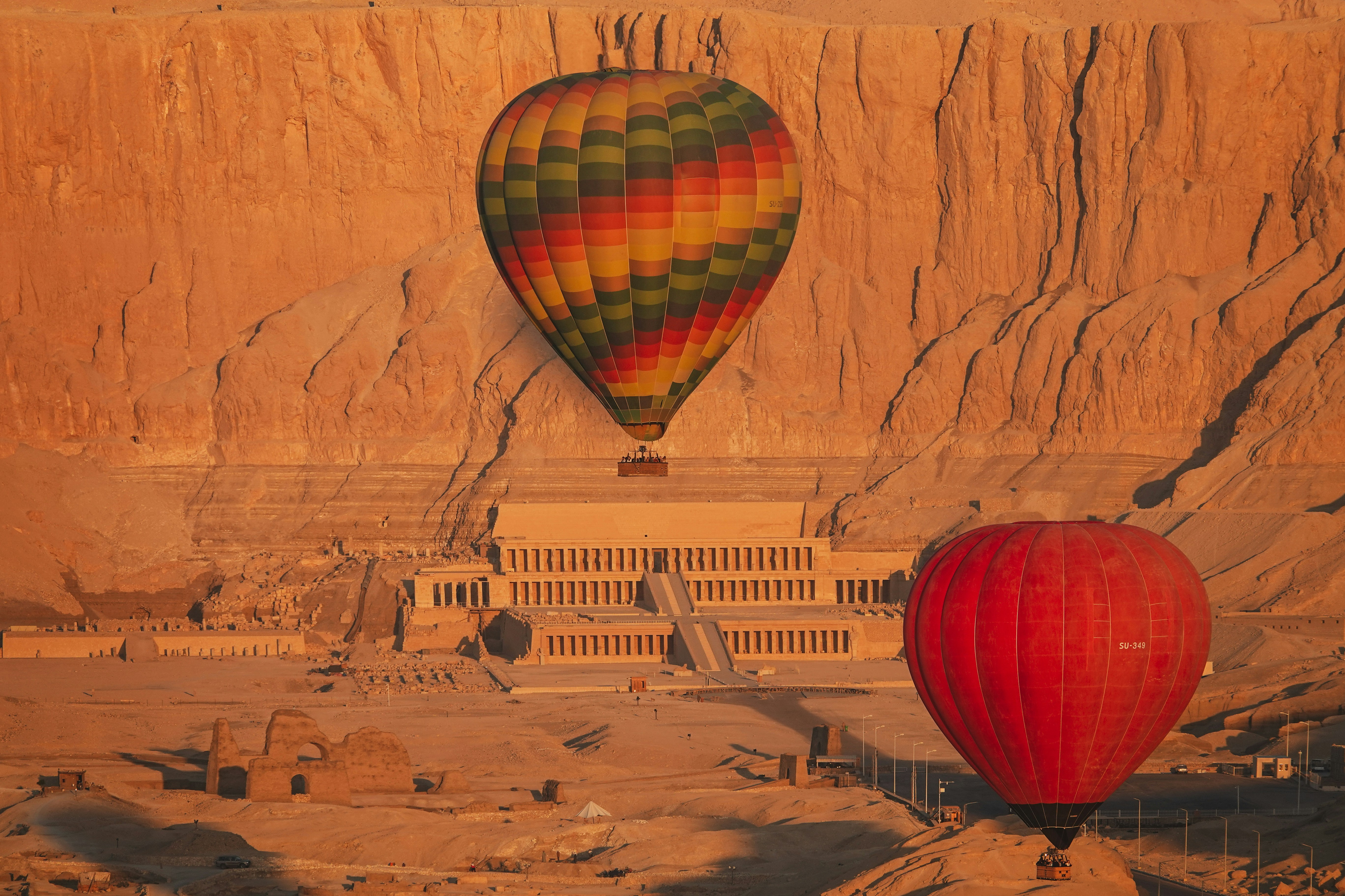Hot-air Balloon over Luxor - Soar above the West Bank of Luxor in a hot-air balloon for breathtaking views of the Valley of the Kings and the richest area of monuments in the world.
