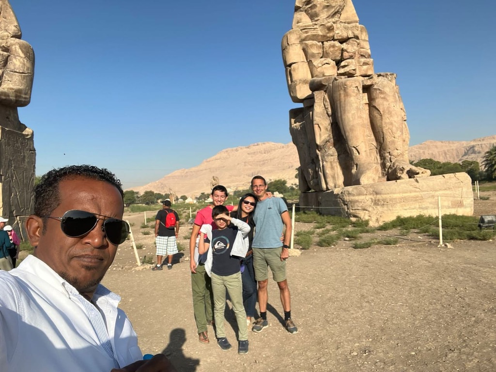 Family Adventure at Colossi of Memnon