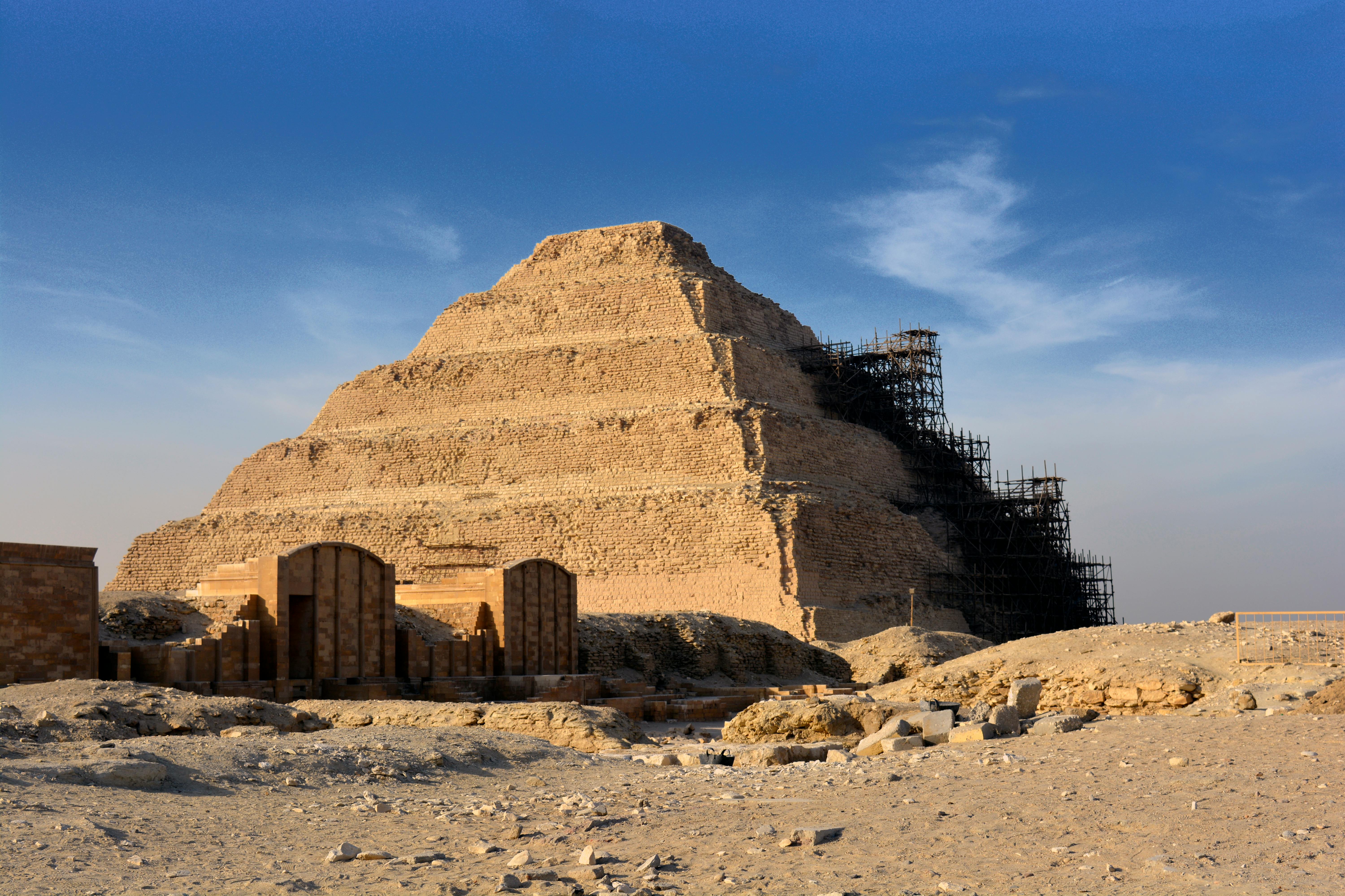 Saqqara Pyramid Tour - Discover the Step Pyramid of Djoser at Saqqara, the oldest stone pyramid in Egypt, and explore ancient tombs and temples in this vast necropolis.