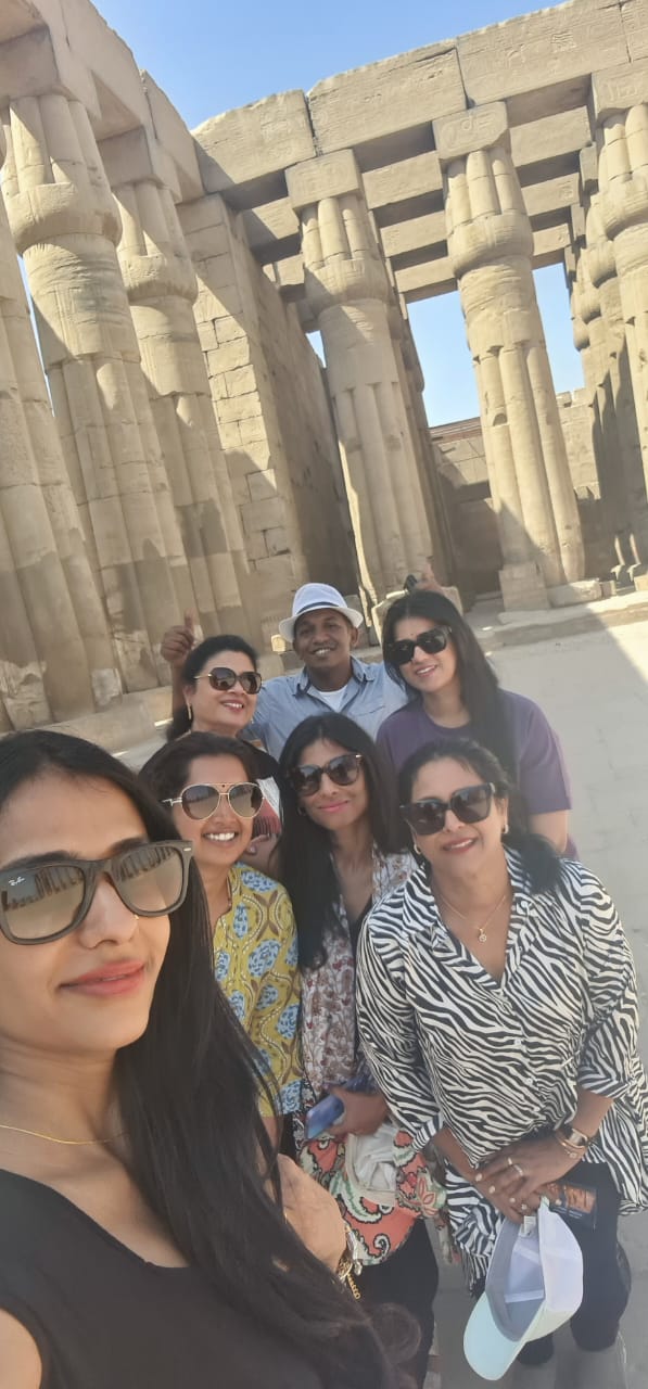 Ladies Group Exploring Karnak Temple