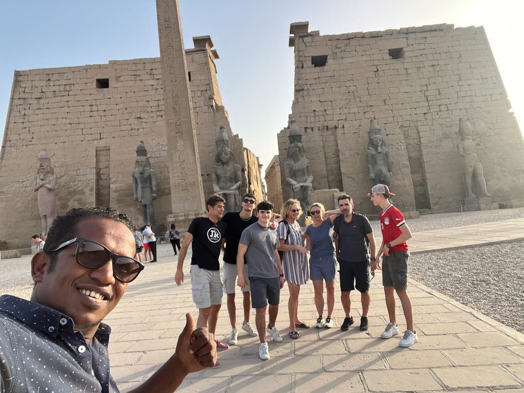 Young Adventurers at Ancient Luxor Temple