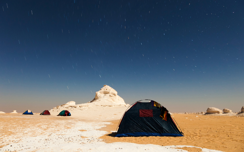White Desert Camping Experience - Magical overnight camping in the White Desert with its unique chalk rock formations, hot springs, and stargazing.